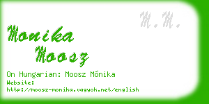 monika moosz business card